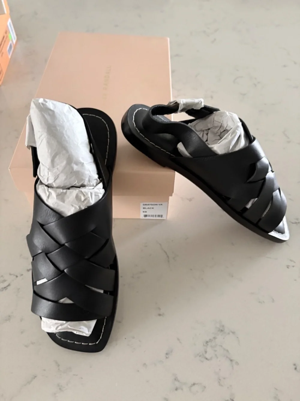 New in Box Loeffler Randall Leather Sandals - Picture 8 of 10